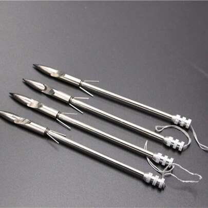 3/6/9件套不锈钢钓鱼工具，不锈钢弹弓配件鱼叉，户外狩猎钓鱼配件，适合作为生日或节日礼物送给朋友和家人