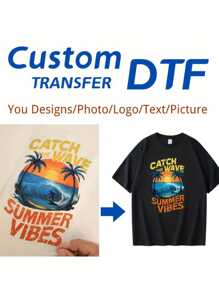 1pc- Can Customize Patterns And Text Hot Transfer Stickers (Excluding Clothes), DIY Ironing Hot Transfer Stickers, Custom Decals, Can Design A Variety Of Patterns, Suitable For Clothes, Bags, Cups, Hats, Shoes And Other Objects Of Custom Transfer Stickers, Hot Transfer Stickers Ironing Decals T-Shirt Hoodie DIY Crafts