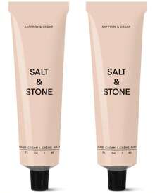 Crema de manos de sal y piedra para mujeres y hombres | Santal y vetiver | Hidrata, nutre y suaviza la piel | Restaura las manos secas y agrietadas | De rápida absorción | Sin crueldad animal y vegano (2 fl oz)
