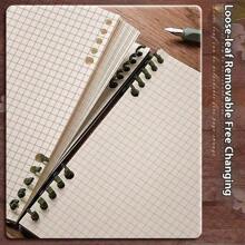 Square Grid Notebook 8.46x7.68" (21.5x19.5cm) - Lay-Flat Spiral Binding For Meeting Notes, Class Diagrams, Sketchbooks & Personal Diary Use, School Supplies,Back To School