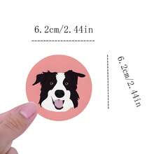 50 件边境牧羊犬贴纸乙烯基美学贴纸剪贴簿、日记、保险杠、滑板、水瓶、卡通、安全帽、汽车贴纸和贴花 - 彩色 - 查看 2