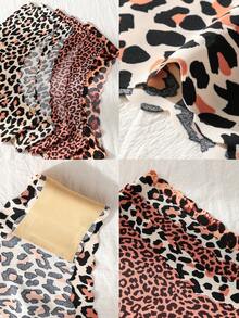 5 件女式无缝豹纹三角裤，低腰舒适性感比基尼内裤，适合健身和运动 - 彩色 - 查看 12