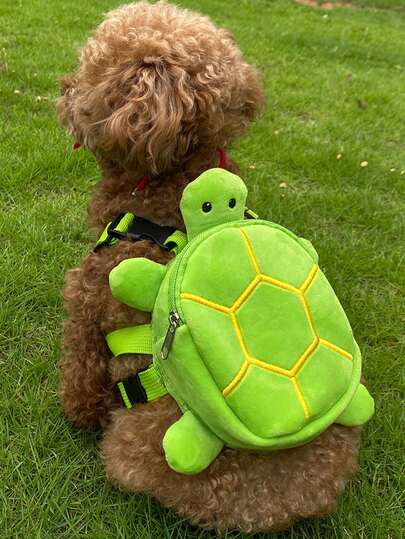 1 pieza Mochila con forma de tortuga para mascotas, bolsa de transporte para perros y gatos para exteriores, bolsa de viaje con forma de tortuga para aperitivos, para perros pequeños y medianos como Chihuahua (4 opciones de color), regalo publicitario, regalo promocional, regalo de bienestar, regalo de relaciones públicas