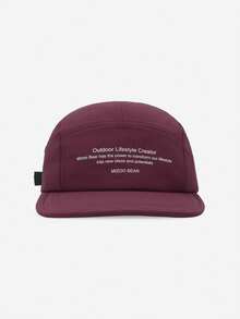 1pc Soft Crown Hip Hop Street Style Flat Brim Cap, Women Spring Summer Small Letter Fashion Versatile 5-Panel Hat, Minimalist Low Crown Adjustable Cap For Outdoor Skateboarding, Street Dance, Skater, Hippie Chicks - Multicolor - View 5
