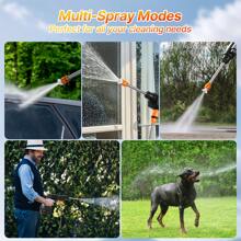 Senmeo Cordless Pressure Washer,3-In-1 Nozzle Handheld Cordless Power Pressure Washer, Portable Cordless Power Cleaning Tool With 435PSI Water Lance, Foam Cannon, 2 Batteries 15000mAh Batteries, Easily Cleans Car Floors, Exterior Cleaning, And Watering Homes And Gardens