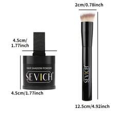 Sevich Hair Shadow Powder Set With Brush, Evenly Mixed Powder, Finely Applied To Instantly Cover Hair And Hair Roots, Waterproof Hair Powder Filler, Natural Styling - Black - View 7