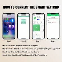 GUHUAVMI 1PC GUHUAVMI 2024 New Outdoor Durable Black Smart Watch Men's 3ATM Waterproof Sports Fitness Ai Voice Wireless Call Smart Watch Suitable For Android IOS