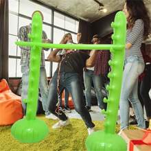 1 pieza Juego de Limbo inflable portátil - Kit de juego de Limbo inflable de PVC - Poste bajo portátil, adecuado para cumpleaños, bodas, despedidas de soltero y celebraciones en general - Diversión y poste de Limbo para fiestas de Año Nuevo, Día de San Valentín, Día de la Independencia