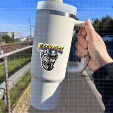 3 Inch Vinyl Stickers, Easy To Apply, Waterproof And Oil-Resistant, Crisp Graphics, Cool CZARFACE Sticker Design With Robotic Face, Vibrant Colors And Unique Style, Perfect For Decorations, Reusable Stickers Suitable For Cars, Laptops, Water Bottles, Books And More,For School Supplies,Back To School - Multicolor - View 3