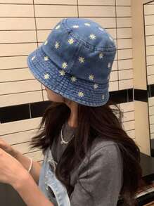 Pălăriile tip găleată cu broderie retro pentru femei, la modă, sunt potrivite pentru ieșirile zilnice ale femeilor, vacanțele de călătorie, sporturile în aer liber etc.