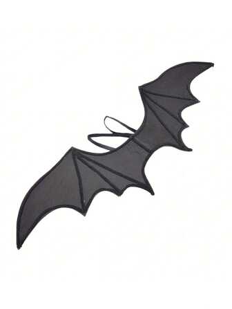1pc Halloween Bat Wings, Suitable For Costume Parties, Role Play Decorations, Strap-On Wings, Holiday Costume Props