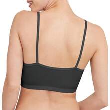 Women's Cotton String Bralette (3 Pack) - Black/Black/Black - View 3