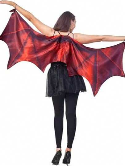 1pc Dragon Horn & Wings, Green & Purple, Suitable For Cosplay, Festival Party, Ball, Performance Props, Ideal Halloween Gift