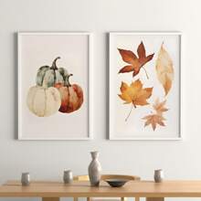 1pc, Canvas Hanging Picture, Framed Art Decoration, Ready To Hang, Wall Arts, Posters, Wall Art With Frame, Orange "Hello Fall", Wall Art, Autumn Leaves Prints, Modern Fall Decor, Pumpkin Decor, Fall Quotes Posters, Fall, Maple Leaf Decoration Posters, Halloween, Halloween Fall Decor, Room Decor, Dorm Decor ,Halloween Decor Home Decor