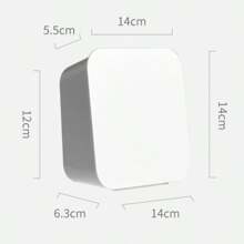 Square Drawer With Custom Logo Or Text, Wall Mounted Plastic Storage Box For Home, Bathroom, Vanity - Dustproof, Waterproof, No Drilling Needed