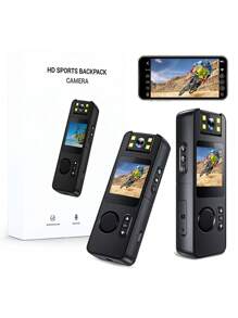1080P HD Body Camera With 140° Rotating Lens & Magnetic Clip - 1000mAh Rechargeable, Digital Stabilization, Type-C Port, Compact POV Sports Camera For Cycling, Travel Vlogging, Blogging, Portable Camera, Biking Gear, Highquality Video