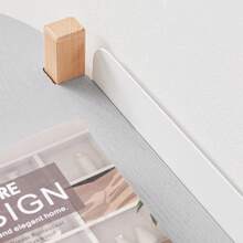SoBuy Bookshelf Multifunctional Shelf Standing Shelf With 2 Shelves Coffee Table Shelf Sideboard Grey And Natural WHT Approx. 100x52x33cm HSTR01-HG - Grey - View 8