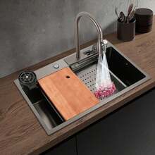 YUNRUX Kitchen Sinks - Black - View 5