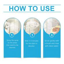 Jue-Fish 1/2/3pcs (100ml/Pcs) Tile Cleaner, Powerful Stain Remover For Bathroom Tile, Floor, Marble, Brightening