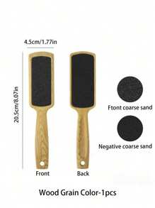 1pc Professional Pedicure Rasp Tool, Foot Cleaner Pedicure, Foot File Pumice Stone, For Dead Skin Crack Heels, Beech Wood Foot File Rasp, Callus Remover, Foot Scrubber, Pedicure Tool, Professional Pedicure Supplies, Removes Dead Skin & Calluses, Foot Care Foot, Rasp Massage, For Men And Women.