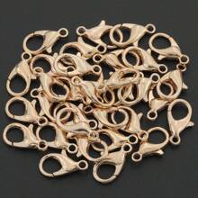 350pcs/Box DIY Jewelry Findings Kit, Includes: 50pcs Lobster Clasps, 100pcs Open Jump Rings, 100pcs Crimp Beads, 100pcs Double Cones, Sturdy & Easy To Operate, Jewelry Connectors, Charms, Pendants, Beading Supplies For DIY Crafting, Necklace, Bracelet Making