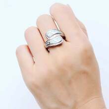 1pc White Agate Ring For Women - Bohemian Vintage Style Women's Wedding Engagement Jewelry