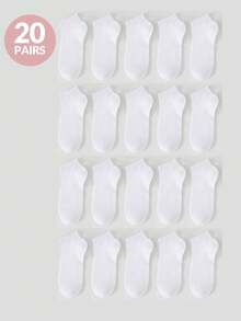 30/20/10/5/3/1 双纯色踝袜，男士袜子，柔软轻便，百搭男女通用袜子，适合健身房 2025 - 彩色 - 查看 5