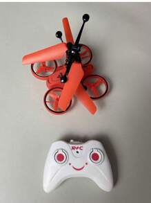 1 pieza Dron volador con sensor de infrarrojos y control remoto, material resistente a los choques, sensor de gestos, luz LED, juguete de avión de control remoto, regalo para niños y niñas (con o sin control remoto, posibles pequeñas variaciones de tamaño debido a la medición manual, accesorios de color aleatorio)