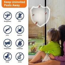 Easy Install Magnetic Screen Door - Prevents Insect Invasion, Draws In Fresh Air | Self-Sealing, Heavy Duty Mesh Curtain Suitable For All Seasons | Perfect For Bedroom And Home Decor, Hands-Free, Partitions