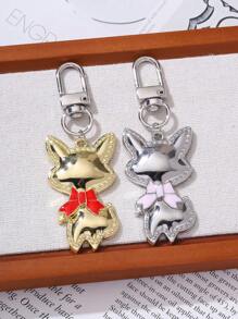 1pc Cute Fox Shaped Alloy DIY Jewelry Pendant