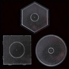 5mm Perler Bead Fuse Beads Board, Large Square Pegboard And Small Square Pegboards, Fuse Beads Nail Board Kit, Ironing Beads Board, Plastic Fuse Beads Transparent Nail Board Kit, DIY Template, Jewelry Making, Crafts Accessories