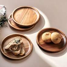 3pcs Kitchen Wooden Trays, Multi-Function Wooden Serving Platters, Restaurant Food Service Trays, Suitable For Home, Restaurant And Party Scenarios Such As Breakfast Tray, Multi-Purpose Tray, Cake Tray, Bread Tray, Kitchen Tray, Tea Tray, Rosewood Tray