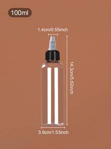 1件/2件/3件 10ml/20ml/30ml/50ml/60ml/100ml 精油可填充滴管瓶，挤压滴管瓶，透明尖头分配瓶 - 無色 - 查看 11