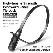WEST BIKING Cable Tie Lock Bicycle Motorcycle Helmet Lock Electric Car Bag Skateboard Anti-Theft Portable Password Equipment - Multicolor - View 16