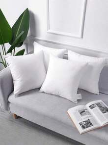 4pcs Throw Pillow Inserts, Halloween Decor ,Down Alternative Pillow Core,Soft Cushion Inner, White Decorative Pillow Inserts For Bedroom Living Room Sofa - 白色 - 查看 2