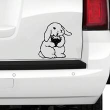 Strawberry Rabbit Bumper Sticker, Car Sticker, Car Decal, Vinyl Car Sticker - one-size - View 3