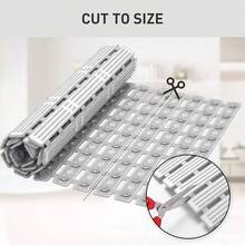 Non Slip Bath Mat Extra Large Shower Mat Bathtub Anti-Mold Rubber Strong Suction - Grey - View 3