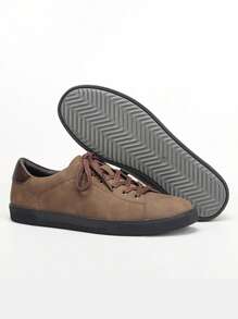 Mocasines clásicos y retro para hombres, con suela de goma, cómodos zapatos deportivos planos para uso diario y desplazamientos estudiantiles
