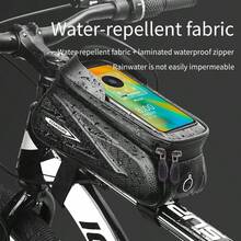 带 7 英寸触摸屏手机支架的自行车车架包、骑行配件、自行车存放包