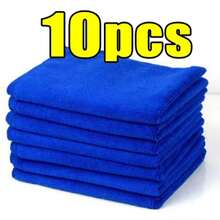 Paños de limpieza de microfibra sin pelusa, paños de limpieza de microfibra, toallas de limpieza reutilizables con súper absorbente para ventana de coche - 30x30 10 piezas - Ver 12