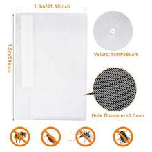 NetHong 3-5Pcs Large Window Screen Mesh Net Bug Mosquito Fly Insect Moth Door Netting UK - White - View 12