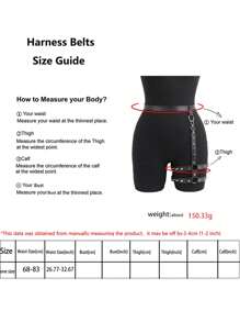Cinturón de cintura gótico de PU con remaches para mujer, liga para muslo con estilo Y2K, arnés para la pierna para uso diario, regalo del Día de San Valentín, accesorio de carnaval, accesorio de lencería sexy para mujer