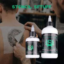 JC TATTOO - Gel de transferencia de tatuaje de 120 ml (4,23 onzas) / 250 ml (8,46 onzas), crema de transferencia de tatuaje, gel de plantilla de tatuaje, operación simple y eficiente, suave y sedoso, fácil de aplicar, la transferencia es precisa y clara, el estilo rápido no se mancha fácilmente, fórmulas a base de plantas, suave y no irritante, portátil, accesorios de tatuaje, imprescindible para artistas de tatuajes, ¡un buen regalo! - Multicolor - Ver 3