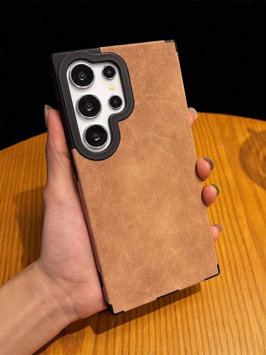 奢华时尚仿皮手机壳适用于三星 Galaxy S25 S24 S23 S22 Ultra Plus 防震保护后盖