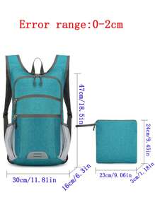 1pc New Large Capacity Oxford Backpack, Portable Outdoor Sports Cycling Hiking Bag, Multipurpose Storage Bag, Travel Pack