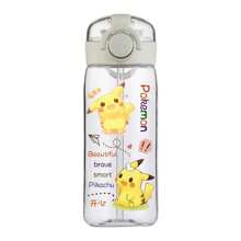 pokemon 400ML Cartoon Pokemon Pikachu Sports Water Bottle Outdoor Large Capacity Leak-Proof Cup Motivational Portable Plastic Cup Straw