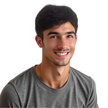 Men's Invisible Hair Topper - Short Straight Synthetic Fiber, Natural Styling, Suitable For Thinning Hair Or Bald Spots, Heat Resistant, Secure Fit - Multicolor - View 2