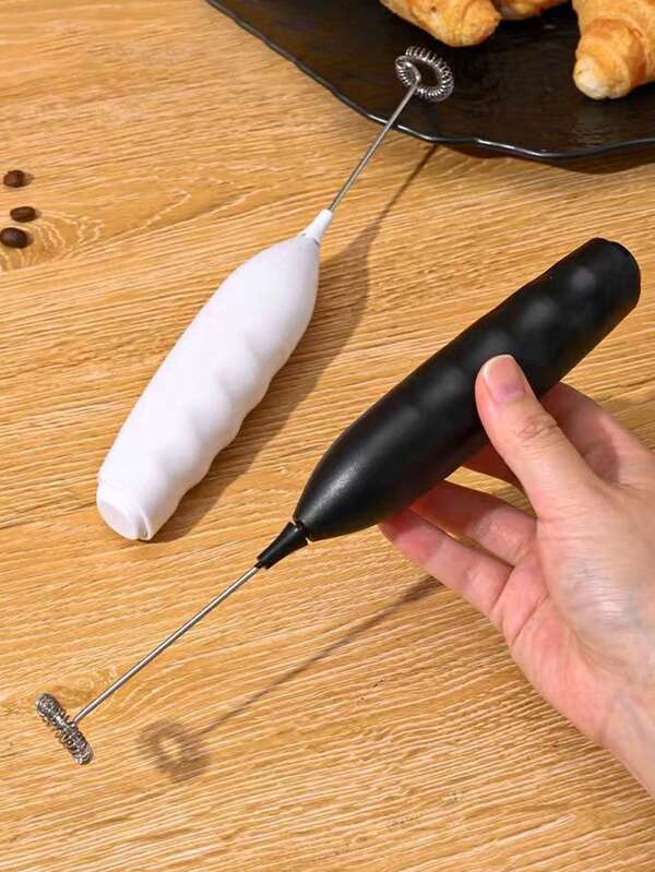 Wireless Electric Milk Frother, One-Handed Operation, Multi-Purpose For Egg Mixture, Coffee, Cream, Milk Powder, Baby Food, Holiday, New Year And Christmas Gifts For Women, Coffee Lovers And Hosts/Hostesses; Practical Handheld Home Barista Kit