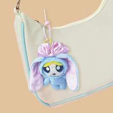 Llavero de peluche de Bunny de Las Chicas Superpoderosas - Llavero de recuerdo con mascota de dibujos animados lindos para bolsos, llaves y teléfonos - Regalo de recuerdo de personaje (Blossom, Bubbles, Buttercup)