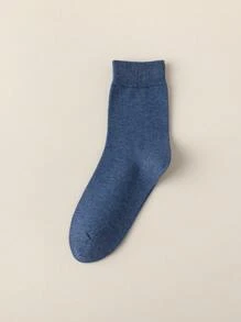 9 Pairs Men Solid Color Mid-Calf Socks, Soft & Comfortable, Versatile Long Socks Suitable For Daily Wear, Casual, Sports, Business, Autumn/Winter